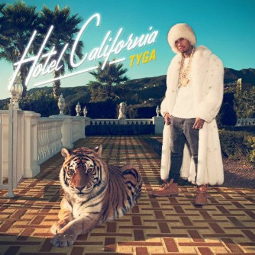 the album cover for Tyga - Hotel California