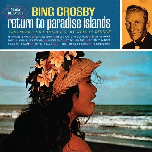 the album cover for Bing Crosby - Return To Paradise Islands