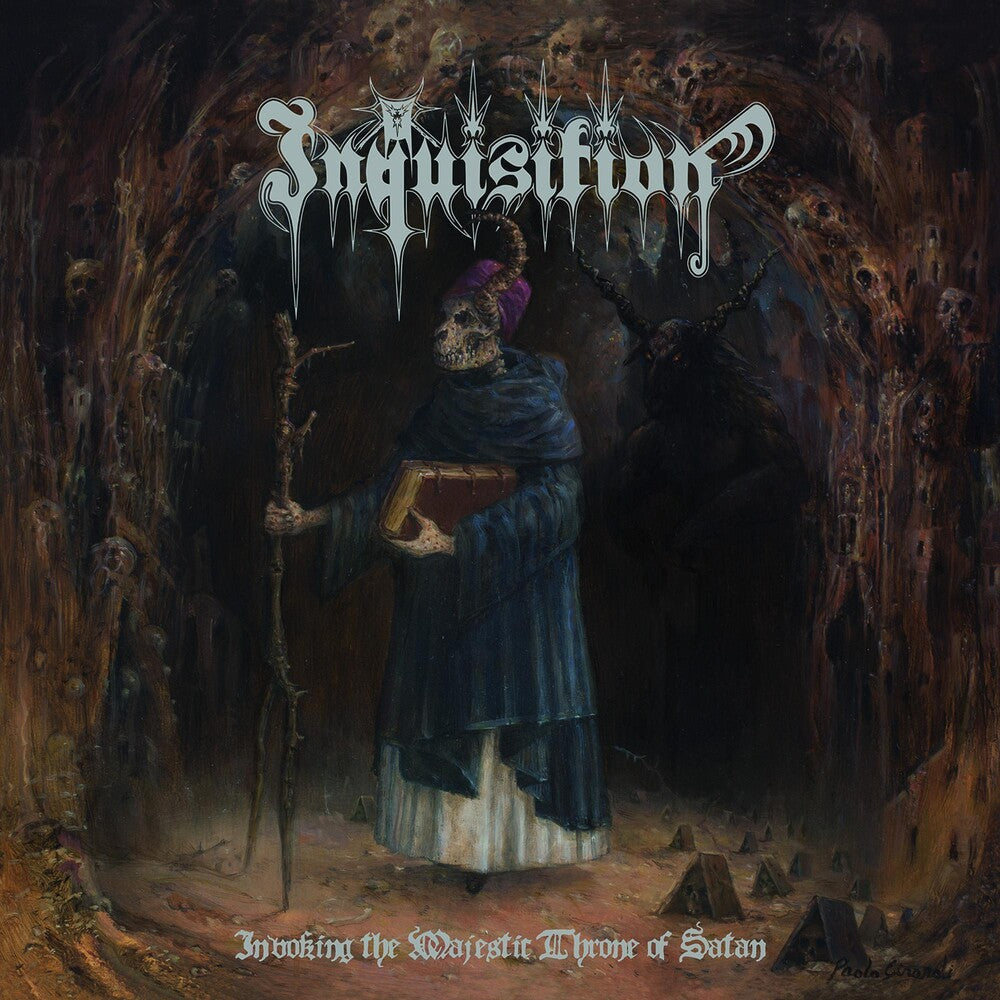 the album cover for Inquisition - Invoking The Majestic Throne Of Satan [Vinyl]