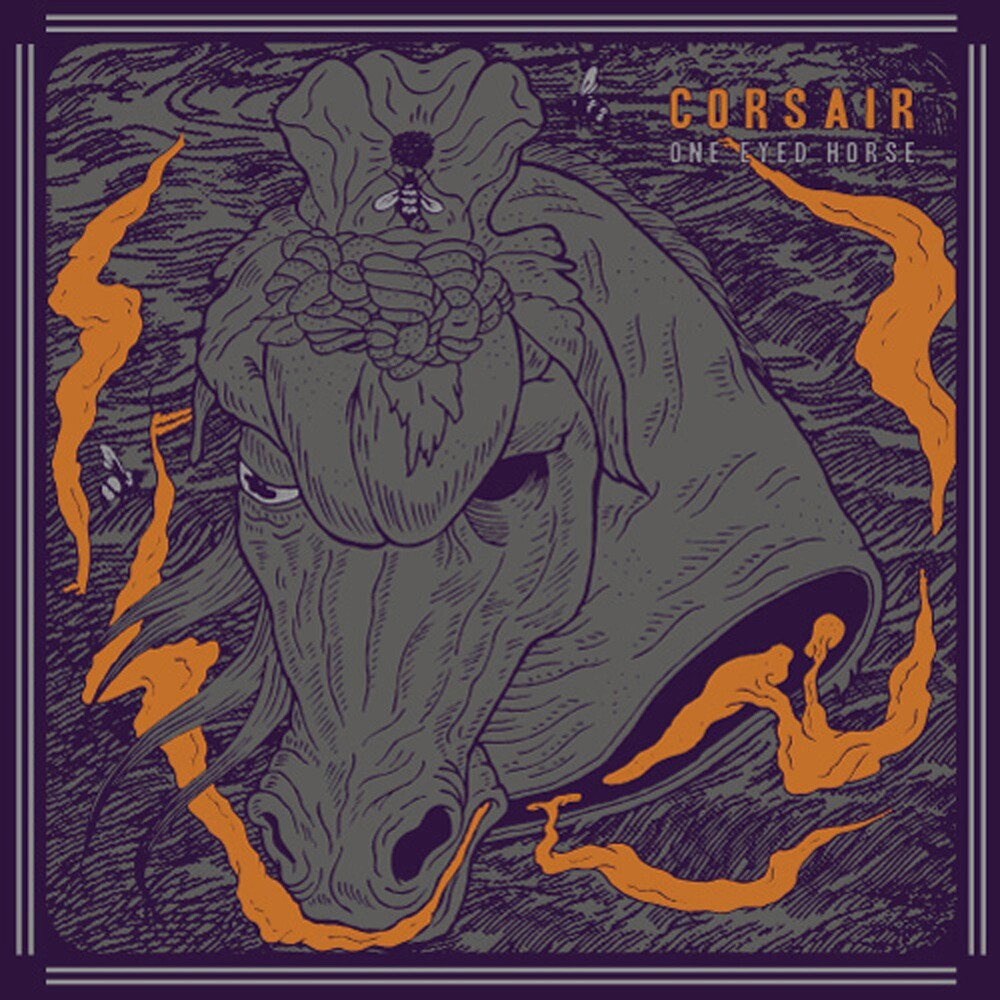 the album cover for Corsair - One Eyed Horse