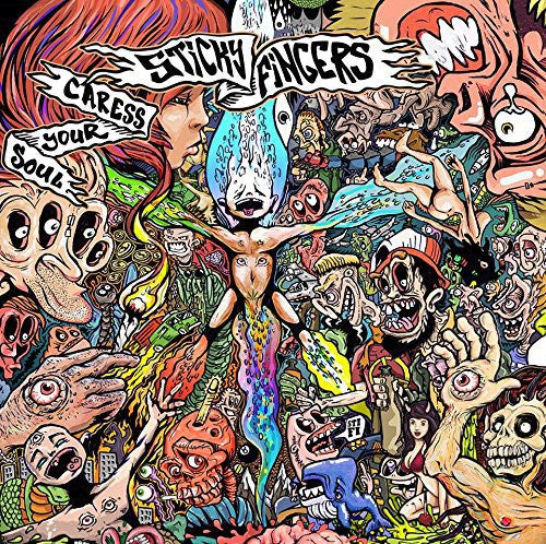 the album cover for Sticky Fingers - Caress Yourself