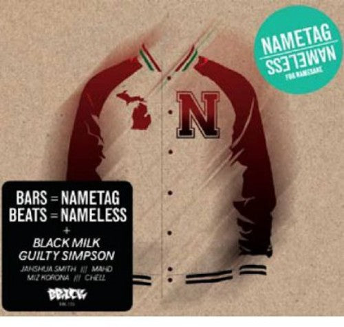 the album cover for Nametag - For Namesake