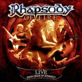 the album cover for Rhapsody Of Fire - Live: From Chaos to Eternity