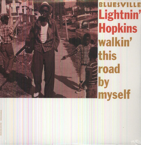the album cover for Lightnin' Hopkins - Walkin This Road By Myself [Vinyl]