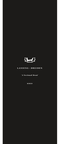 the album cover for Lansing-Dreiden - A Sectioned Beam