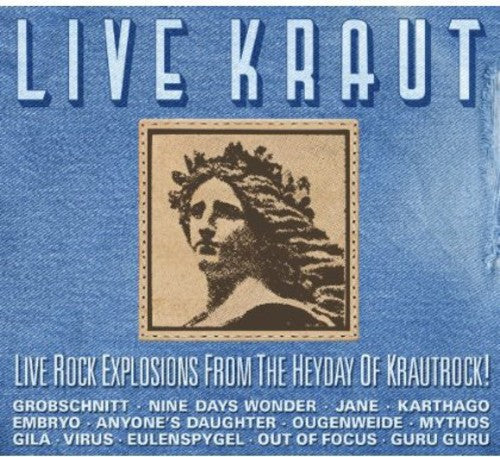 the album cover for Live Kraut Live Rock Explosions From The Heyday O - Live Kraut: Live Rock Explosions From The Heyday Of Krautrock