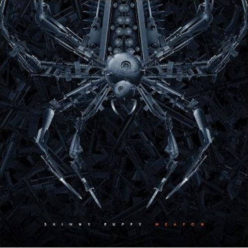 the album cover for Skinny Puppy - Weapon