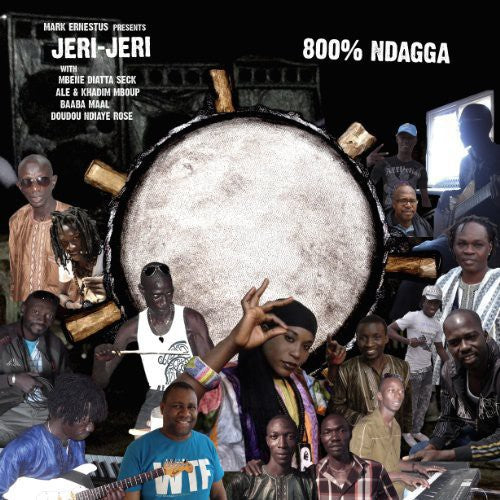 the album cover for Mark Ernestus Presents Jeri Jeri - 800% Ndagga