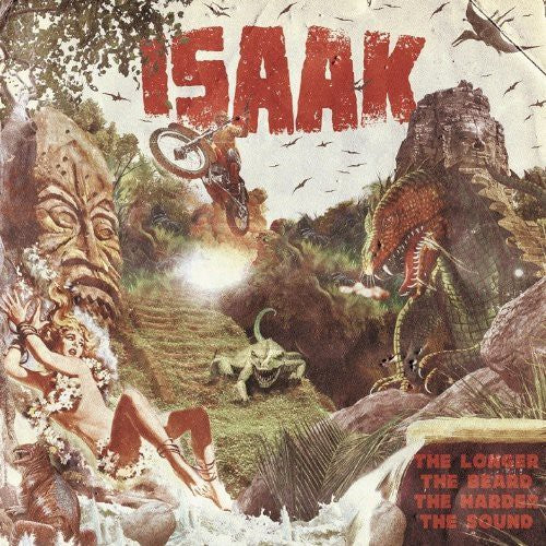 the album cover for Isaak - The Longer the Beard the Harder the Sound