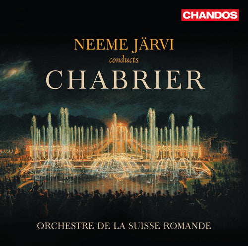 the album cover for Chabrier / Orchestre De La Suisse Romande / Jarvi - Neeme Jarvi Conducts Chabrier Orchestral Works