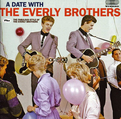 the album cover for The Everly Brothers - Date With The Everly Brothers + The Fabulous Style [Import]
