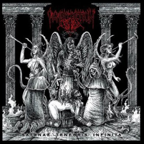 the album cover for Imprecation - Satanae Tenebris Infinita