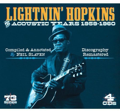 the album cover for Lightnin' Hopkins - The Acoustic Years