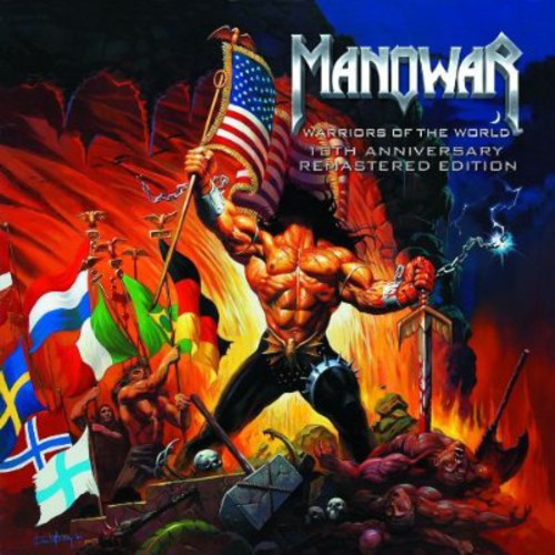 the album cover for Manowar - Warriors Of The World [Import]