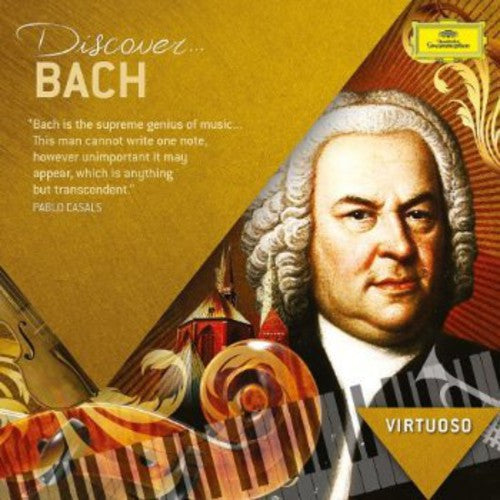 the album cover for Virtuoso Discover Bach / Various - Virtuoso: Discover Bach / Various