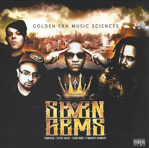 the album cover for 7 GEMSTragic Allies & Tragedy Khadafi - Golden Era Music Sciences