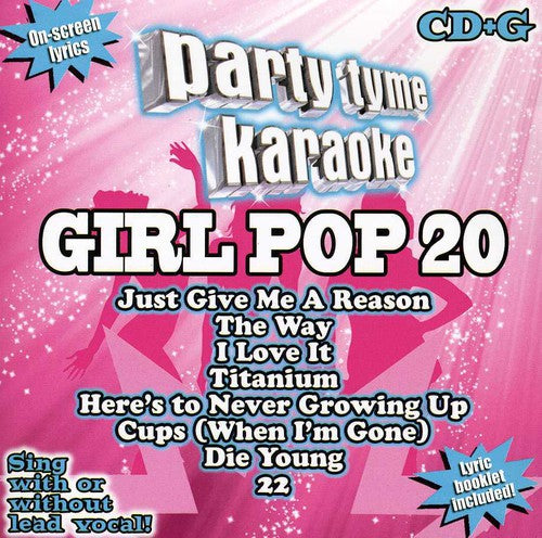 the album cover for Party Tyme Karaoke - Party Tyme Karaoke: Girl Pop, Vol. 20