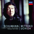 the album cover for MITSUKO UCHIDA - Schumann