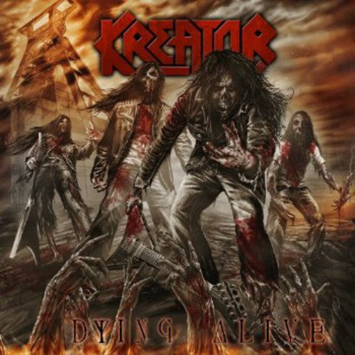 the album cover for Kreator - Dying Alive