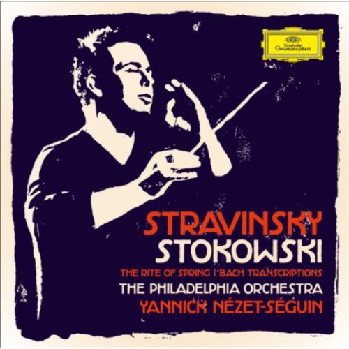 the album cover for S.E. Elgar - Stravinsky / Stokowski: Rite of Spring / Bach