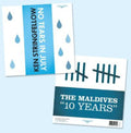 the album cover for Ken Stringfellow & The Maldives - No Tears in July B/W 10 Years
