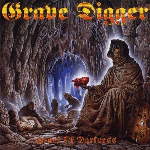 the album cover for Grave Digger - Heart Of Darkness [Limited Edition] [Colored Vinyl] [180 Gram]