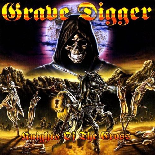 the album cover for Grave Digger - Knights Of The Cross [Limited Edition] [Colored Vinyl] [180 Gram]