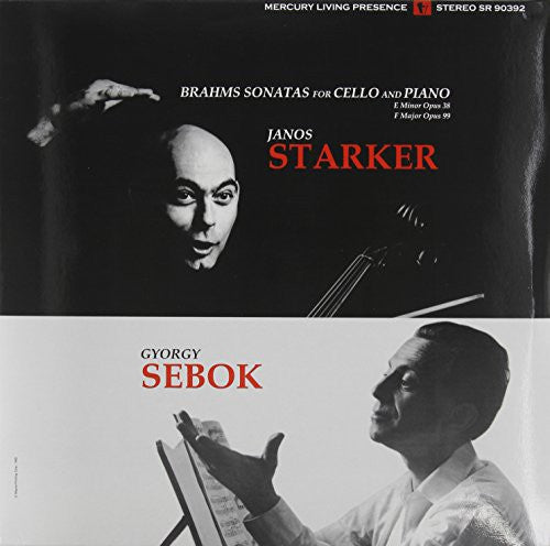 the album cover for Brahms / Starker / Sebok - Sonatas For Cello & Piano 1 & 2 [180 Gram]
