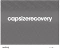 the album cover for Senking - Capsize Recovery
