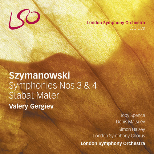 the album cover for Toby Spence - Symphonies 3 & 4 Stabat Mater