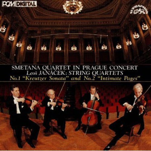 the album cover for Smetana Quartet - Janacek: String Quartets Nos. 1 & 2