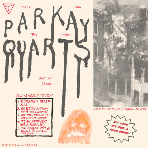 the album cover for Parquet Courts - Tally All the Things That You Broke