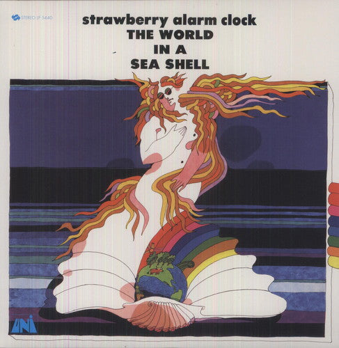 the album cover for The Strawberry Alarm Clock - World in a Sea Shell
