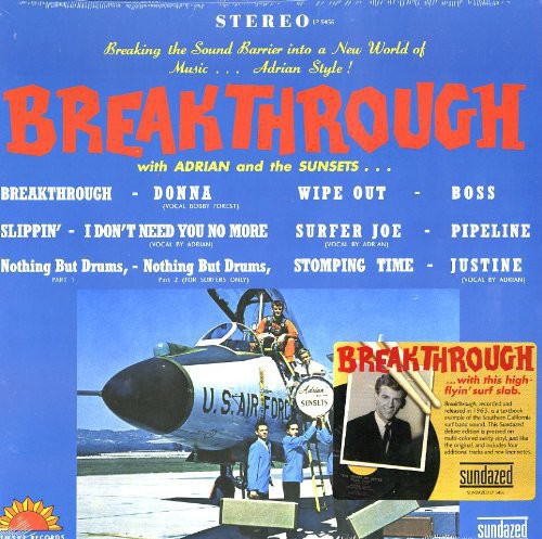 the album cover for Adrian & The Sunsets - Breakthrough
