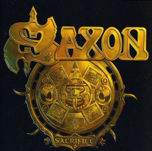 the album cover for Saxon - Sacrifice