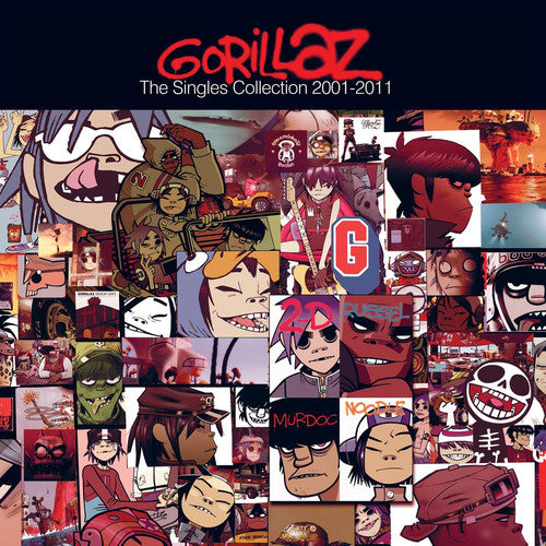 the album cover for Gorillaz - The Singles Collection 2001-2011