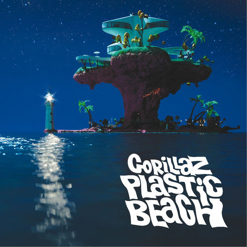 the album cover for Gorillaz - Plastic Beach (W/Dvd) [Deluxe] (Bril)