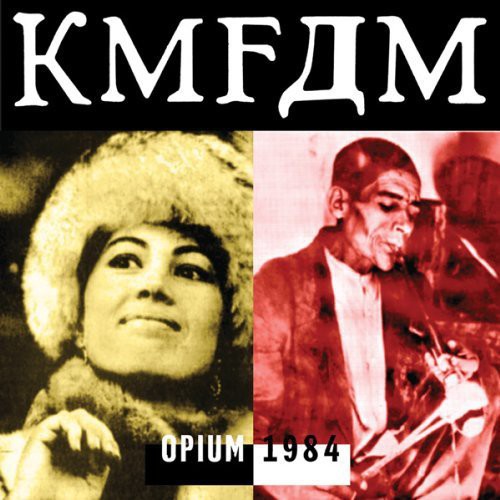 the album cover for KMFDM - Opium