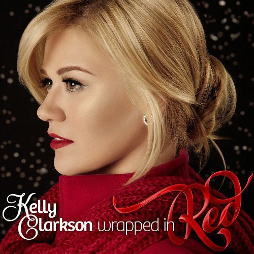 the album cover for Kelly Clarkson - Wrapped in Red