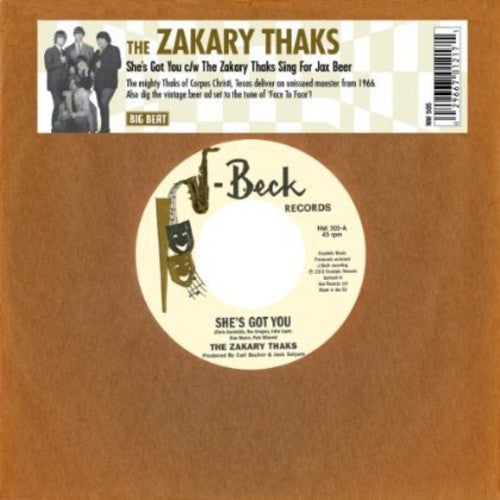 the album cover for Zakary Thaks - She's Got You/The Zakary Thaks Sing For Jax Beer [Import]