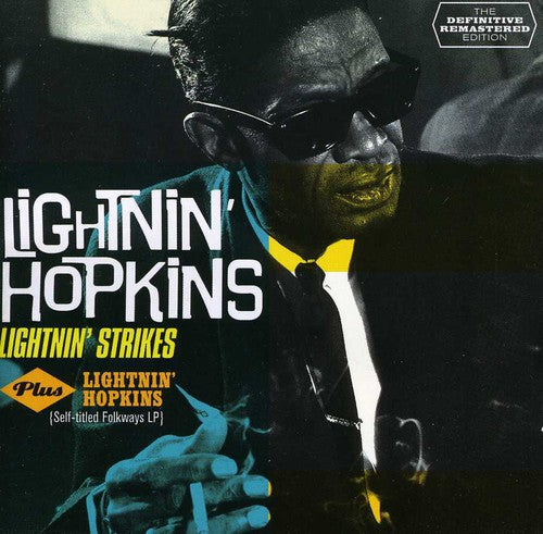 the album cover for Lightnin' Hopkins - Lightnin' Strikes + Lightnin' Hopkins [Import]