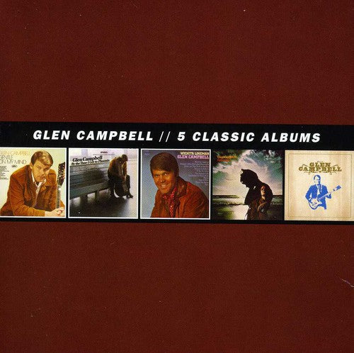 the album cover for Glen Campbell - 5 Classic Albums