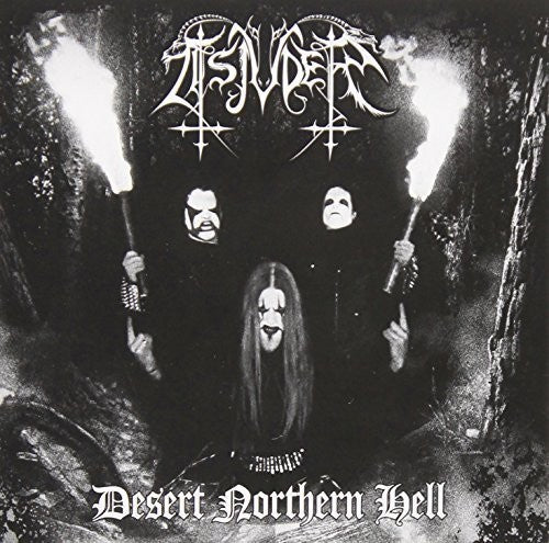 the album cover for Tsjuder - Desert Northern Hell