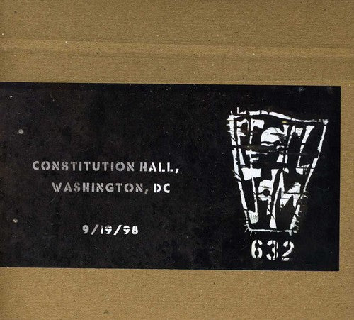 the album cover for Pearl Jam - Official Bootleg: Constitution Hall DC 9/19/98