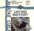 the album cover for Marine Girls - Lazy Ways/Beach Party (Mini Lp Sleeve) [Import]