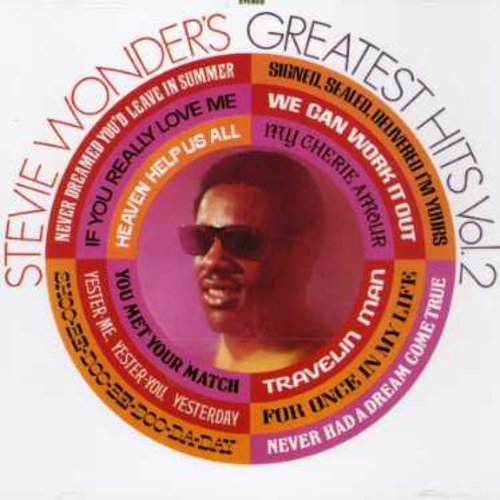 the album cover for Stevie Wonder - Vol. 2-Greatest Hits [Import]