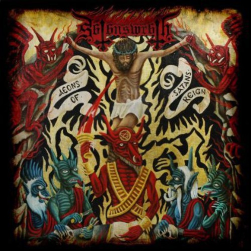 the album cover for Satan's Wrath - Aeons of Satan's Reign