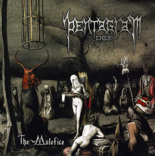 the album cover for Pentagram Chile - The Malefice