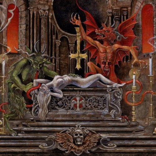 the album cover for Profanatica - Thy Kingdom Cum