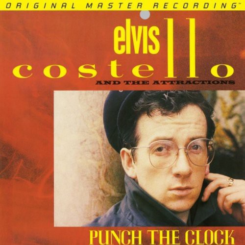 the album cover for Elvis Costello & Attractions - Punch the Clock